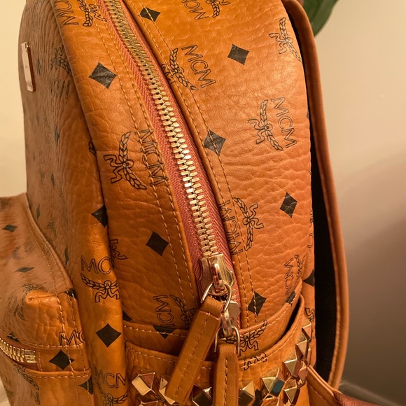 MCM Leather Backpack in Original Color ( Brown) - Picture 3 of 4